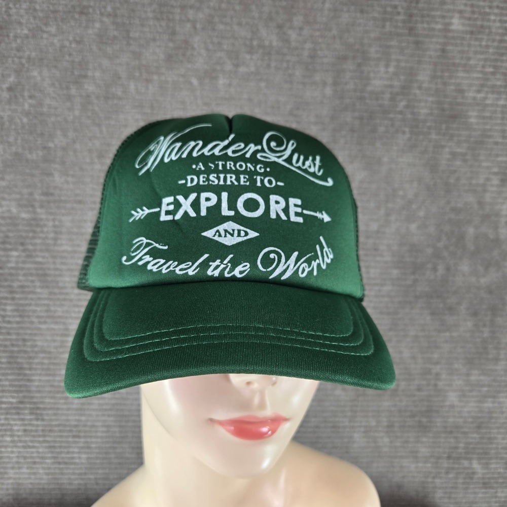 O'Neill Unisex OSFM Green Wanderlust Explore Graphic Snapback Trucker Hat